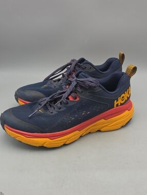 Hoka One One Challenger ATR 6‎ Mens 8 D Navy Blue Orange Trail Running Shoes